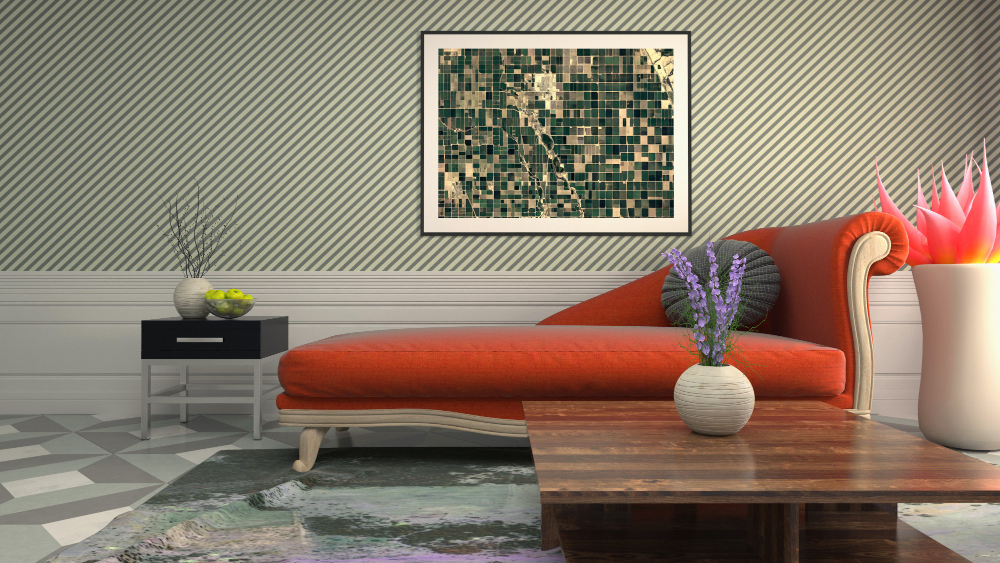 Texture paintings in Living Areas