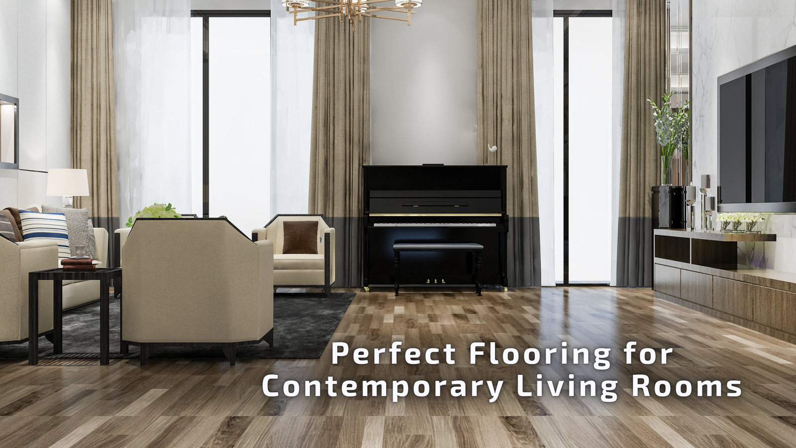 Perfect Flooring for Contemporary Living Rooms