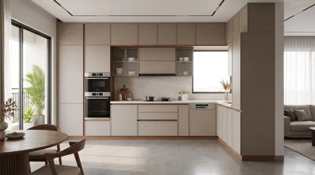 L-Shaped Modular Kitchen