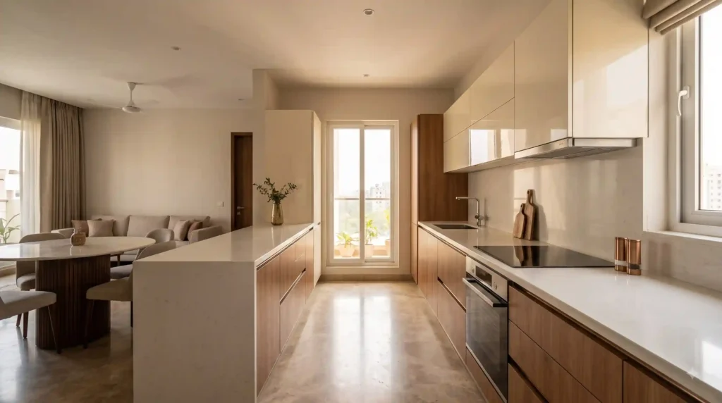 Straight Kitchen Layout