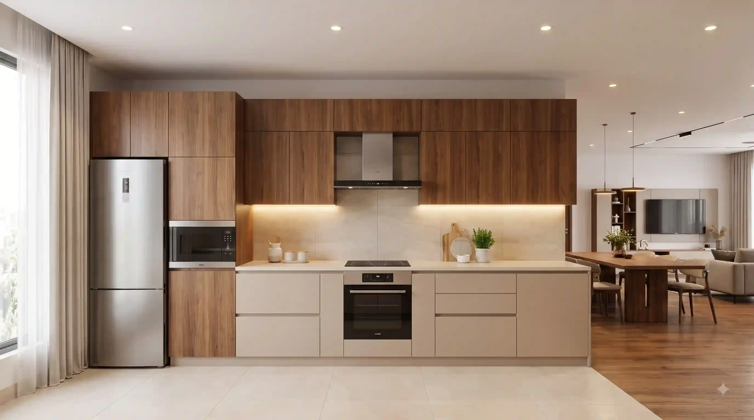 Straight Kitchen Layout: When a Single-Wall Design Works Well